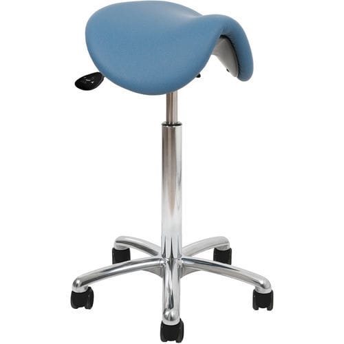 Mocho para estabelecimento de saúde - 5TS/SA/PL/VBLU	 - Bristol Maid Hospital Metalcraft - em forma de sela / em forma de T / azul