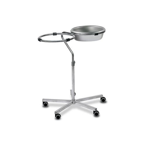 Suporte de cuba para assepsia de duas cubas - SBSA/2  - Bristol Maid Hospital Metalcraft - com rodízios / em aço inoxidável