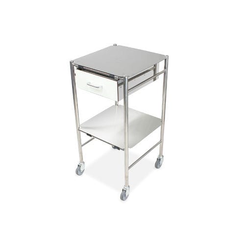 Carrinho hospitalar - DUL/F - Bristol Maid Hospital Metalcraft - para curativos / multifuncional / em aço inoxidável