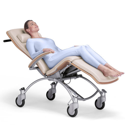 Cadeira de transferência de paciente para ambiente interno - CADDY - BRUMABA - reclinável / ergonômica / com encosto regulável