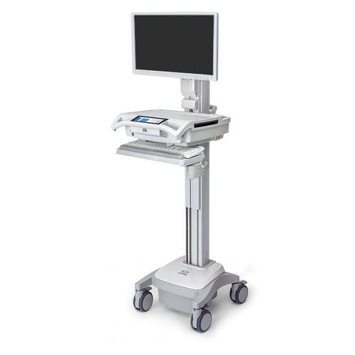 Estação de trabalho informática médico-hospitalar - Trio™ - Capsa Healthcare - para computador portátil / de altura regulável / móvel