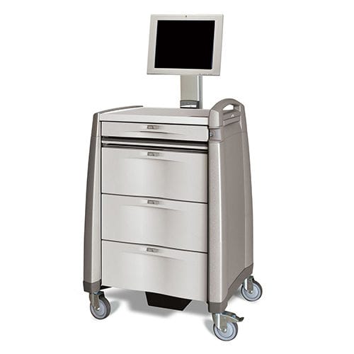 Carrinho para computador médico-hospitalar - Avalo Series PCSi - Capsa Healthcare - para computador portátil / para tablet / para distribuição de medicamentos