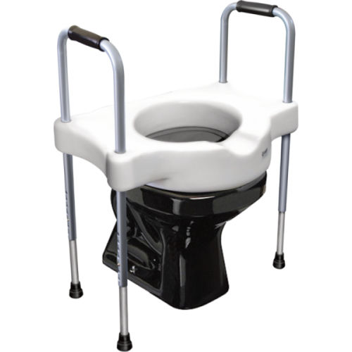 Assento sanitário elevado com apoio de braços - SIT V - Carci - de altura regulável