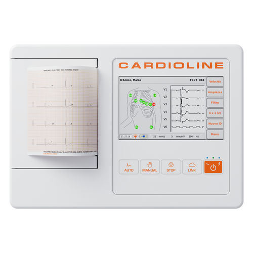 Eletrocardiógrafo para ECG em repouso - ECG100L - Cardioline - de 12 canais / digital / com impressora