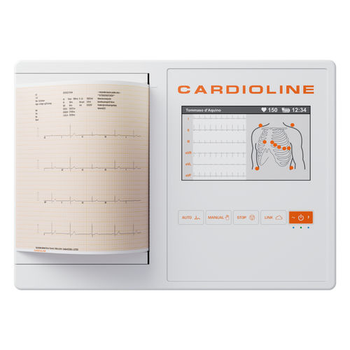 Eletrocardiógrafo para ECG em repouso - ECG200L - Cardioline - de 12 canais / digital / com impressora