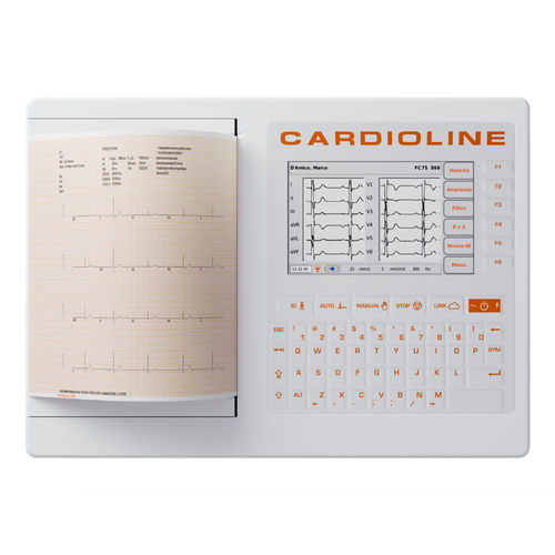 Eletrocardiógrafo para ECG em repouso - ECG200S - Cardioline - de 12 canais / digital / com impressora