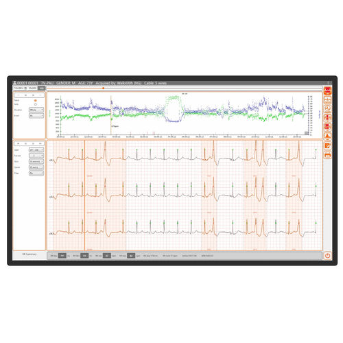 Software de análise - Cubeholter - Cardioline - de gestão de dados / de diagnóstico / de impressão