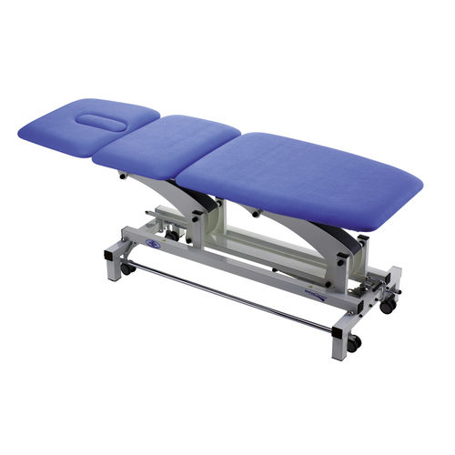Mesa de massagem elétrica - THER 2 - Chinesport - hidráulica / com rodízios / com encosto regulável