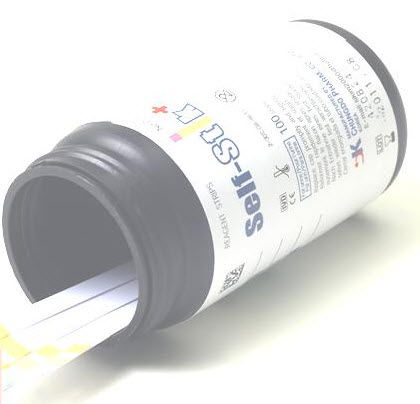 Tira de teste multiparamétrica - Self-Stick+ - ChungDo Pharm. Co., Ltd. - para metabólitos urinários / urinário