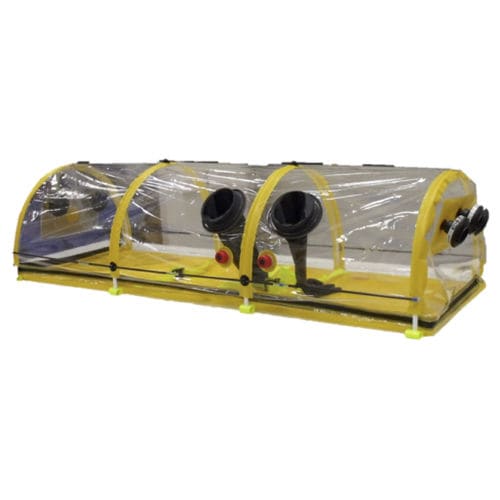 Isolador para maca - BIO-CEN-NU - CIR MEDICAL  - com luvas / de pressão negativa
