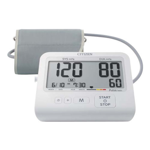 Medidor digital de pressão arterial automático - CHU503 - Citizen Systems Japan  - oscilométrico / com braçadeira para adulto / 1x90