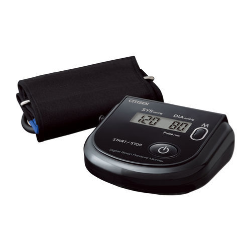 Medidor digital de pressão arterial automático - CH-452 (BLACK) - Citizen Systems Japan  - oscilométrico / com braçadeira para adulto / 1x90