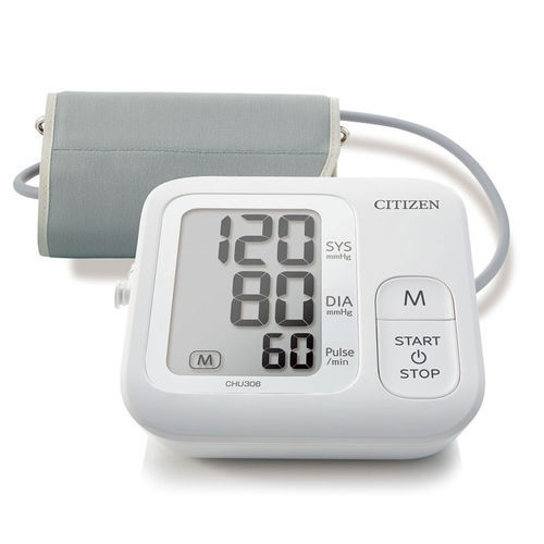 Medidor digital de pressão arterial automático - CHU306 - Citizen Systems Japan  - oscilométrico / com braçadeira para adulto / 1x90