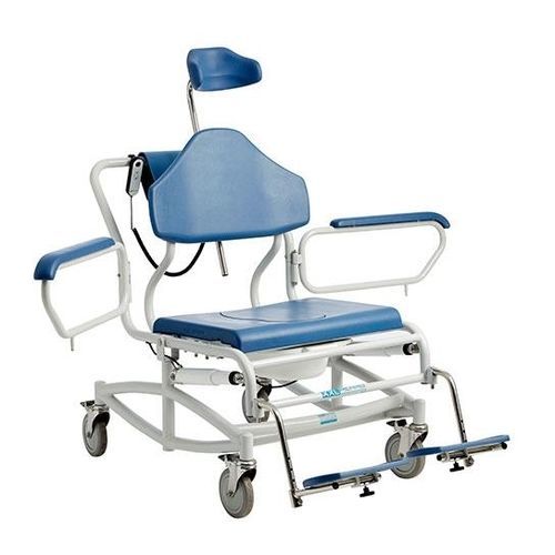 Cadeira de banho com braços - 0155-066-000 - Cobi Rehab - com rodízios / com apoio para pés / com abertura higiênica