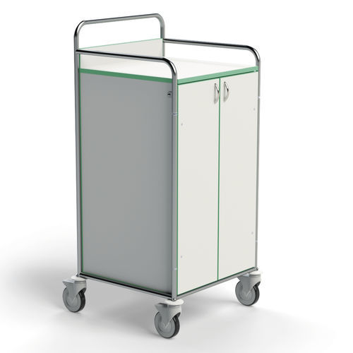 Carrinho para roupa limpa - 251SP-DRH - Conf Industries - suja / médico-hospitalar / com prateleiras
