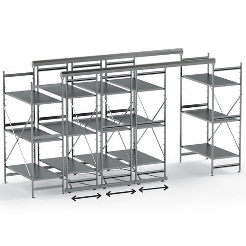 Estante modular - TOP-TRACK - Conf Industries - para caixas / para cestos / móvel