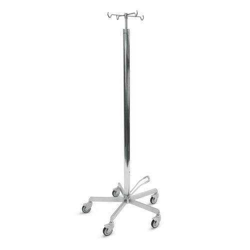 Suporte para soro com rodízios - PF-HI - Conf Industries - para trilho / de piso / 4 ganchos