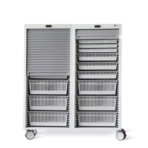 Carrinho para hospital - Space ISO-2 - Conf Industries - para uso geral / para medicamentos / para dispositivos médicos