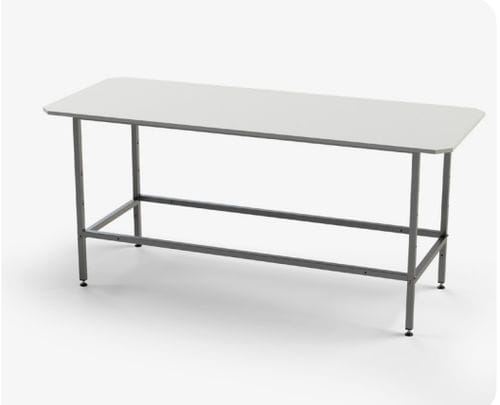 Mesa de trabalho - 191SM - Conf Industries - de inspeção de roupa / retangular / com rodízios