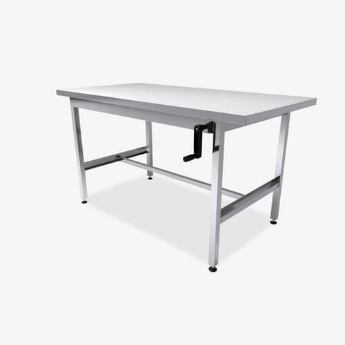 Mesa de trabalho - 191AX-ELEVMN - Conf Industries - retangular / de altura regulável / hidráulica