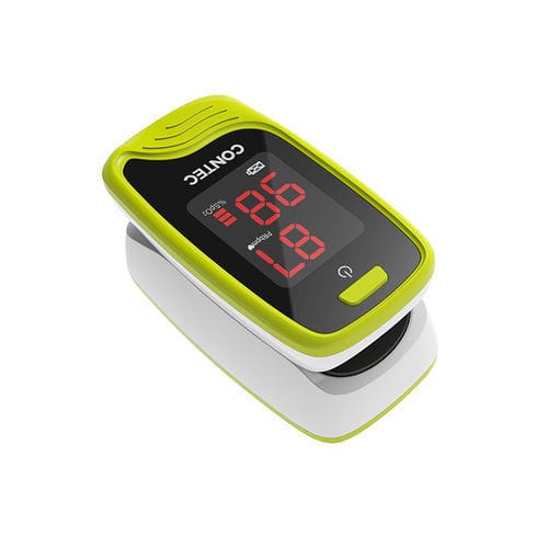 Oxímetro de pulso para dedo - CMS50L-Pro - Contec Medical Systems - médico-hospitalar / a bateria / verde