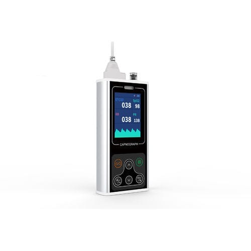 Monitor de paciente de mão - CA10S  - Contec Medical Systems - de frequência respiratória / de frequência cardíaca / EtCO2