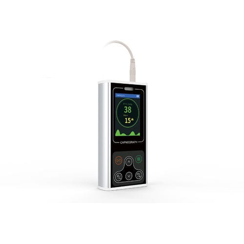 Monitor de paciente de mão - CA20M - Contec Medical Systems - de frequência respiratória / de frequência cardíaca / de capnografia