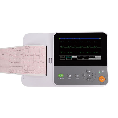 Eletrocardiógrafo para ECG em repouso - E6  - Contec Medical Systems - de 12 canais / de 3 canais / 6 canais