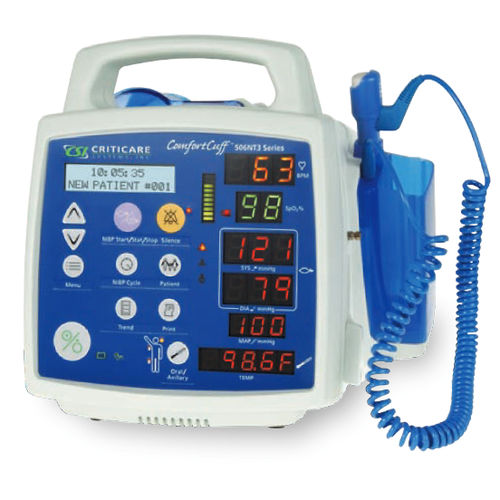 Monitor de sinais vitais portátil - VitalCare™ 506N3 - Criticare Systems - compacto / TEMP / de frequência cardíaca