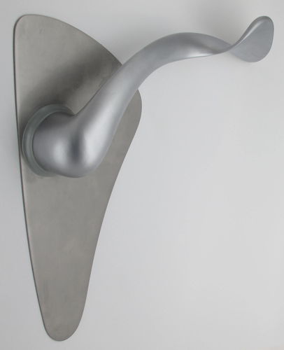 Puxador para edifício de uso público - SILVER  - SAMA - ULNA - para porta hospitalar / em alumínio / antibacteriano