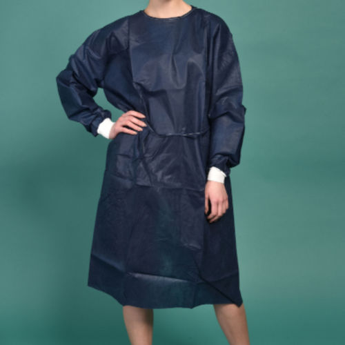 Camisola para paciente unissexo - VTB00 - Dea - em algodão / descartável / azul