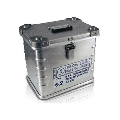 Caixa para amostras de transporte - B 1000 18 - delta T - Gesellschaft für Medizintechnik - para materiais biológicos de risco / em alumínio / isotérmica