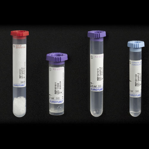 Tubo de coleta para laboratório - 621 series - Deltalab - cilíndrico / de sangue / em polipropileno