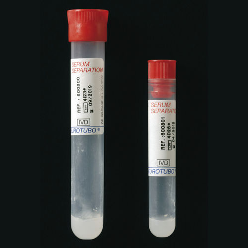 Tubo de coleta para análise em soro - 60080 series - Deltalab - cilíndrico / de soro / em polipropileno