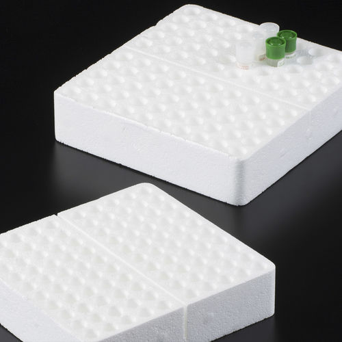 Suporte de laboratório para microtubos - 244109 - Deltalab - para freezers de laboratório / em poliestireno
