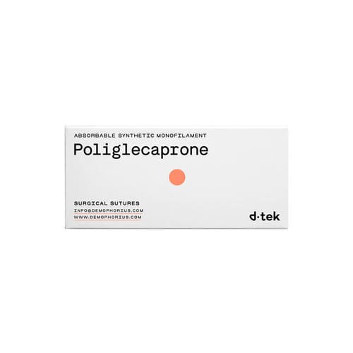 Fio de sutura absorvível - PLC - Demophorius Healthcare - para cirurgia geral