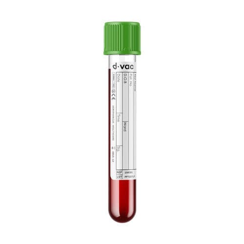 Tubo de coleta para laboratório - PHS - Demophorius Healthcare - cilíndrico / de plasma / de sangue total