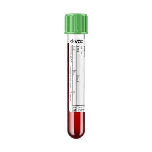 Tubo de coleta para laboratório - PHL - GHL - Demophorius Healthcare - cilíndrico / de sangue / em material plástico