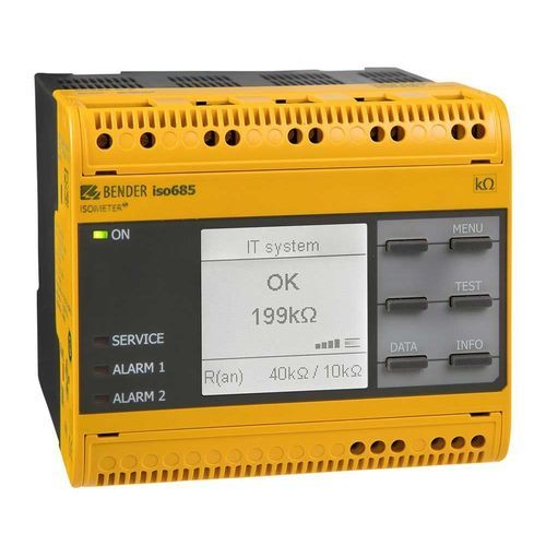 Dispositivo supervisor de isolamento para bloco operatório - ISOMETER® ISONAV685-D - Bender - para unidade de cuidados intensivos / para instalações de estabelecimentos médicos do grupo 2 (áreas críticas) / IEC 60364-7-710