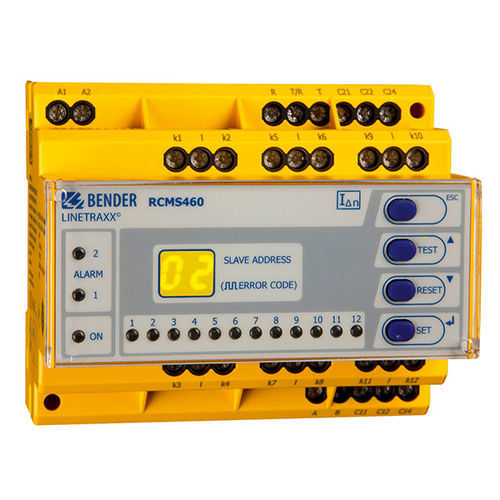 Monitoramento de teste de segurança elétrica - LINETRAXX® RCMS460-L - Bender - para sistemas médicos IT
