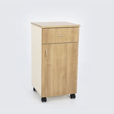 Mesa de cabeceira com rodízios - 90105301 - DOLSAN MEDICAL - com gavetas / com armário