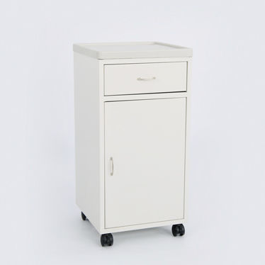 Mesa de cabeceira com rodízios - 90105101 - DOLSAN MEDICAL - com compartimentos