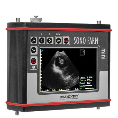 Ultrassom veterinário de bolso - SonoFarm mini - Dramiński - multiuso / em preto e branco