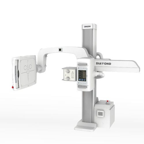 Sistema de radiografia digital - DIAMOND  - DRGEM  - para radiografia geral / sem mesa / com braço porta-tubo giratório