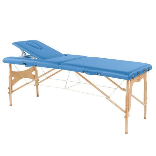 Mesa de massagem mecânico - C3209 series - Ecopostural - portátil / com encosto regulável / articulada em 2 seções