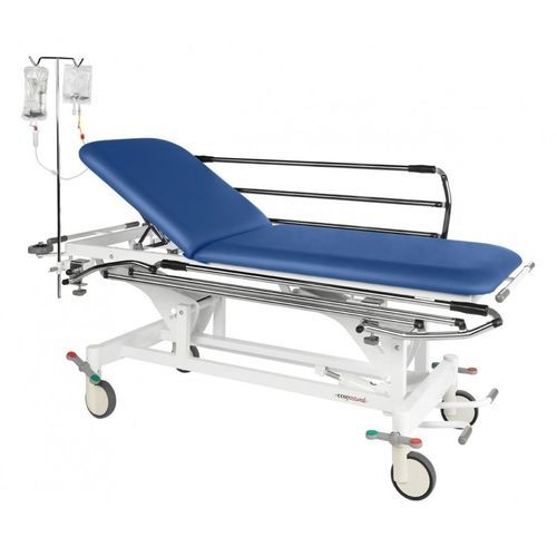 Maca de emergência - C3701 series - Ecopostural - com rodízios / com altura regulável / articulada em 2 seções