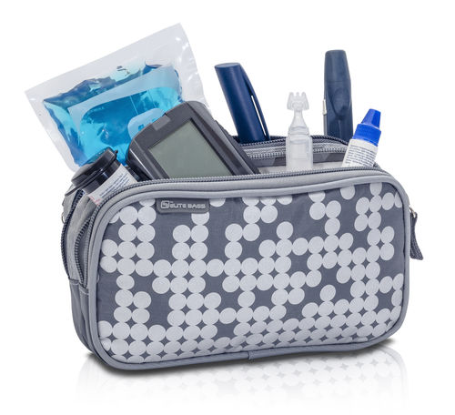 Bolsa para kit de diabetes - EB14.007 DIA'S DOTS - ELITE BAGS - com alça de mão / isotérmica