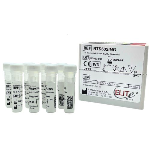 Kit de teste para doenças gastrointestinais - GI Bacterial PLUS ELITe MGB&reg; - ELITech Group  - de bactérias / de Clostridium difficile / de Campylobacter jejuni