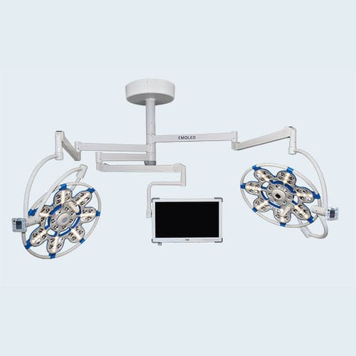 Foco cirúrgico de teto - 560/560 VM - EMALED - de LED / 3 braços / 96