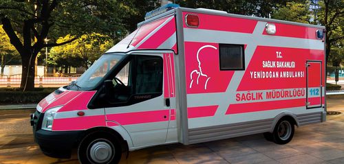 Ambulância para cuidados intensivos - EMS Mobil Sistemler - com baú